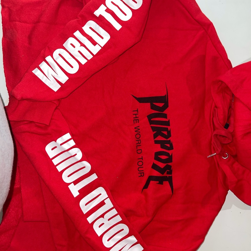 Justin Bieber Cropped hoodie size M